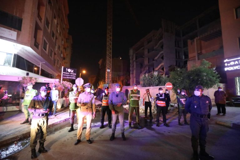 مصرع شخص متأثرا بجروح أصيب بها في انهيار جزئي لبناية تتعلق بتوسعة مصحة خاصة وسط حي جليز بمراكش
