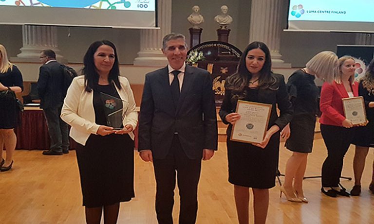 نادي البيئة بثانوية زينب النفزاوية يفوز للمرة الثانية على التوالي بجائزة لوما ستارت