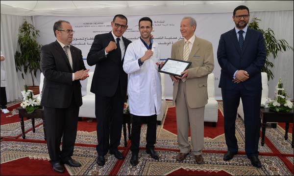 بلمختار خلال حفل توزيع الشهادات (أيس بريس)