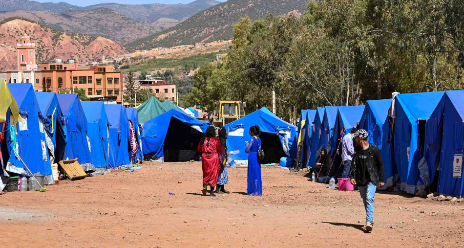 إقليم الحوز .. نصب 60 خيمة مقاومة للتساقطات المطرية بمنطقة مولاي إبراهيم إقليم الحوز .. نصب 60 خيمة مقاومة للتساقطات المطرية بمنطقة مولاي إبراهيم