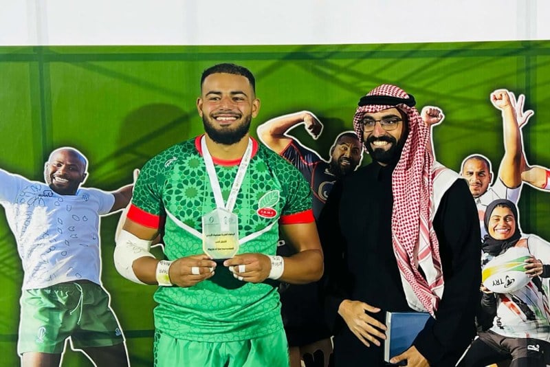 نسيم يلمع ببطولة العرب للركبي السباعي