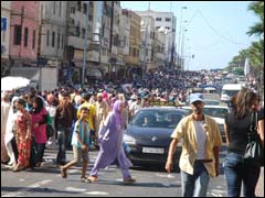 أخيرا.. إخلاء شارع محمد السادس من الباعة المتجولين جانب من شارع محمد السادس
