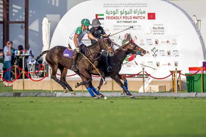 البولو  يجمع مغاربة العالم وغنتوت الإماراتي