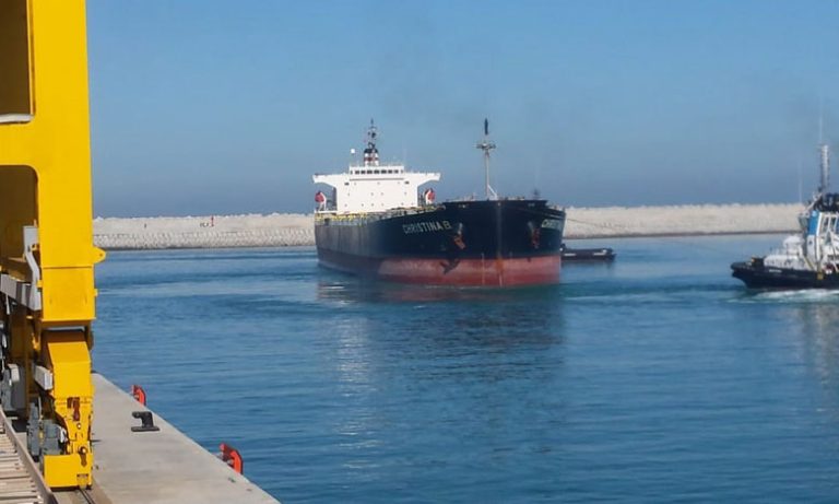 الميناء المعدني الجديد بآسفي يستقبل أول سفينة أجنبية من الحجم الكبير