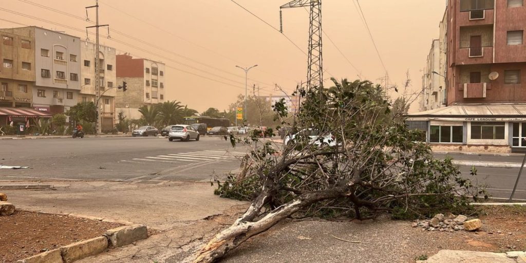 رياح قوية وغبار متطاير بعدة مدن مغربية