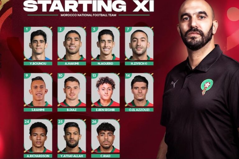تشكيلة المنتخب المغربي أمام موريتانيا