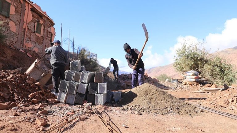 عملية إعادة البناء ما بعد الزلزال متواصلة بجماعة ثلاث نيعقوب بالحوز