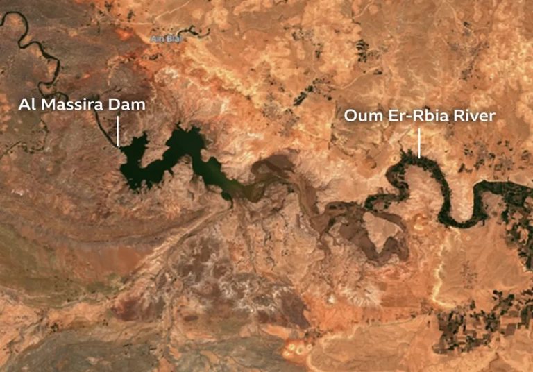 الجفاف بالمغرب.. صور الأقمار الصناعية تكشف انخفاضا حادا في نسبة ملء السدود