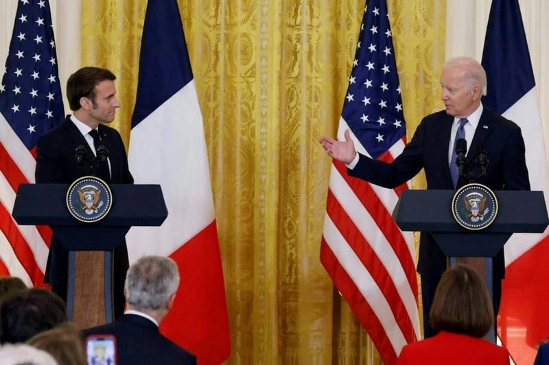 الرئيس الفرنسي يستقبل بايدن في 8 يونيو