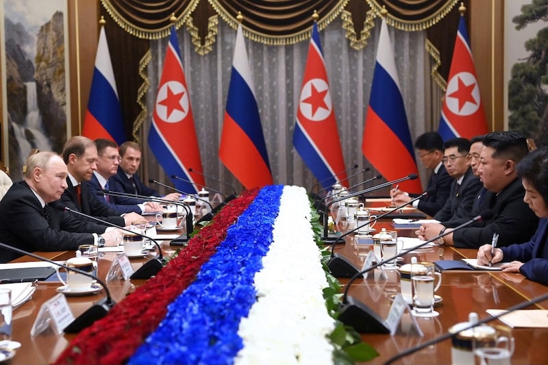 اتفاقية بين بوتين وكيم ضد أي "عدوان" اتفاقية بين بوتين وكيم ضد أي "عدوان"