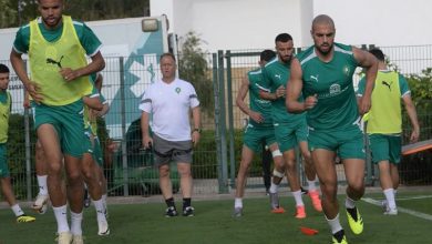 المنتخب يستأنف تحضيرات لقاء الكونغو
