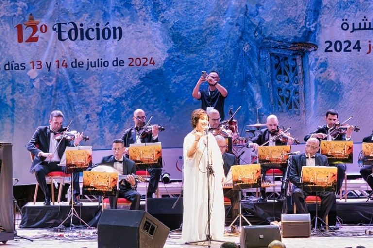 الفنانة أميمة الخليل تغني في شفشاون