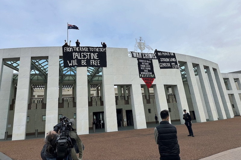 مؤيدون لفلسطين يحتجون في أستراليا