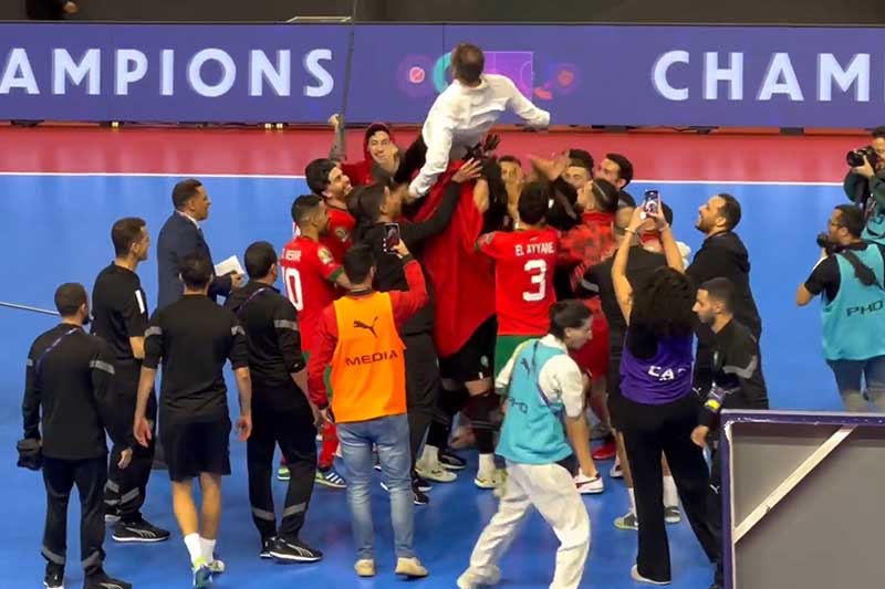 "أسود الفوتسال" الأفضل في العالم أسود الفوتسال والفوز بكأس إفريقيا