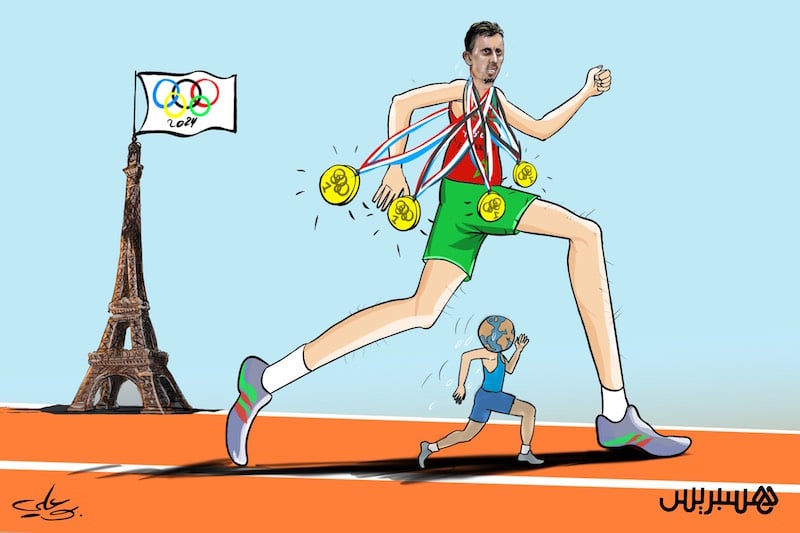 الاتحاد الإفريقي يحتفي بذهبية البقالي الاتحاد الإفريقي يحتفي بذهبية البقالي