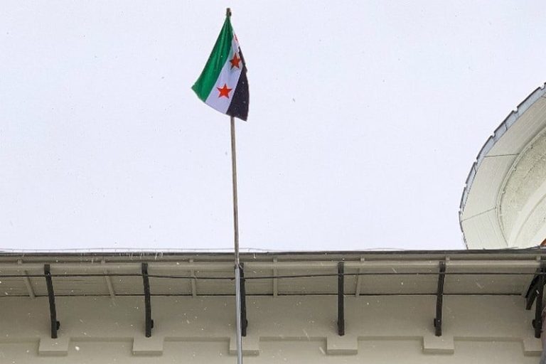 الأكراد يرفعون علم "الثورة السورية"