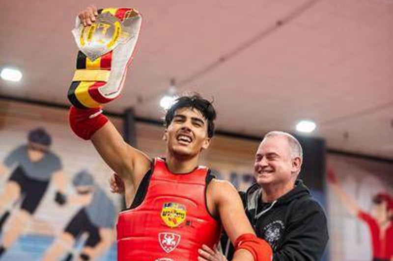 أحمد الرايسي يتألق في "الموي طاي" أحمد الرايسي يتألق في "الموي طاي"