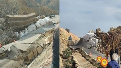 انزلاق التربة يقطع الطريق الوطنية رقم 16 الرابطة بين الجبهة والحسيمة
