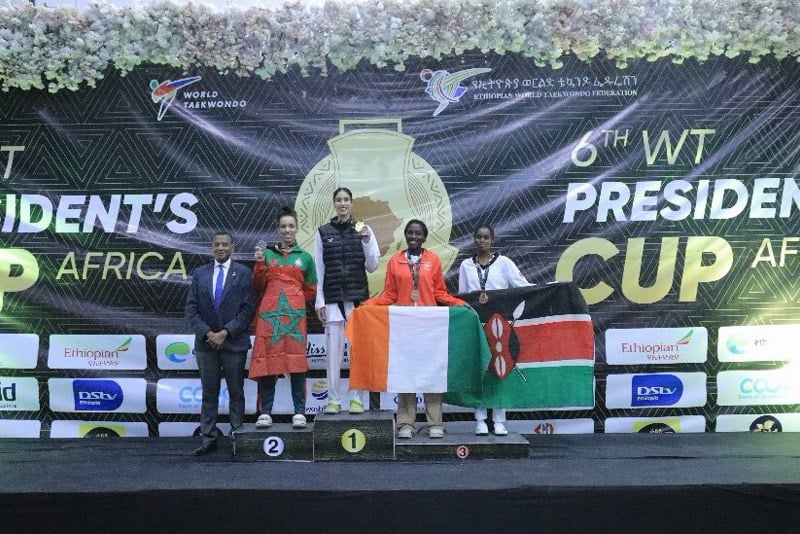 ميداليات لتايكوندو المغرب بأديس أبابا