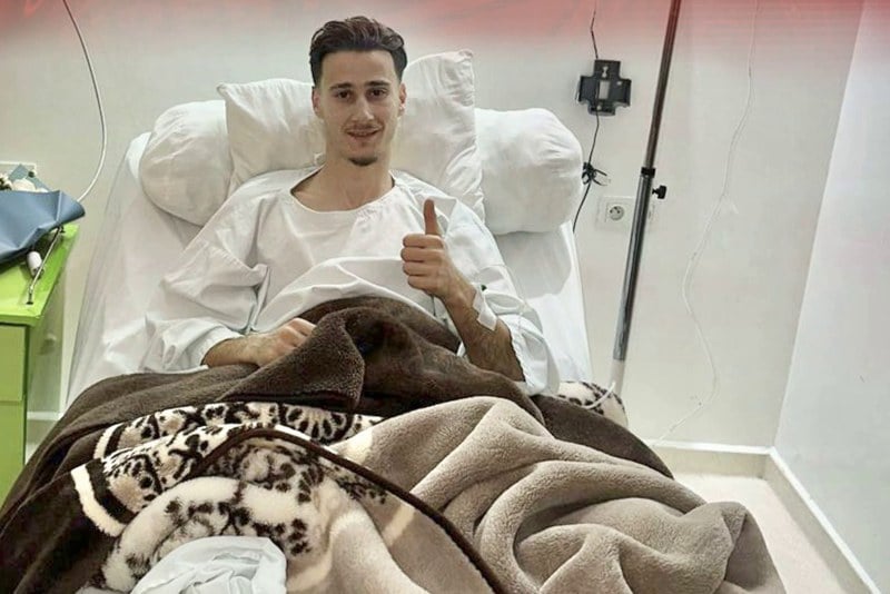 الهواري لاعب "الماط" يجري جراحة