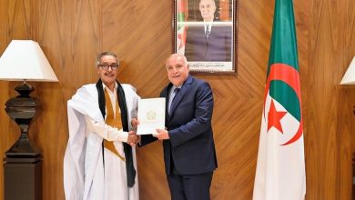 الجزائر تستقبل ممثلا جديدا للجبهة