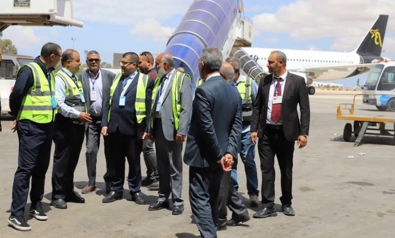 وفد مغربي يتفقد "مطار بنينا" الليبي وفد مغربي يتفقد