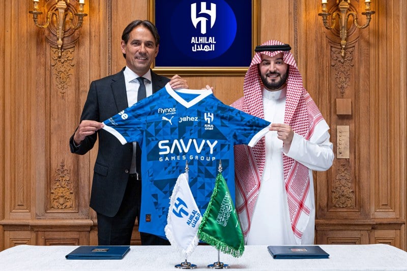 إنزاغي يدرب نادي الهلال السعودي