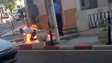 جزائري يحترق أمام مقر وزارة العدل
