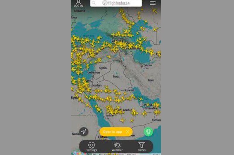 شركات الطيران تتجنب الشرق الأوسط