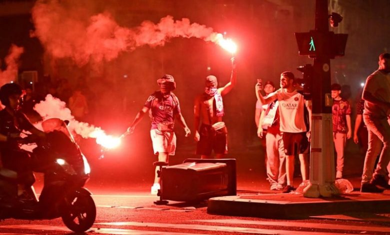 79 معتقلا في احتفالات سان جرمان 79 معتقلا في احتفالات سان جرمان