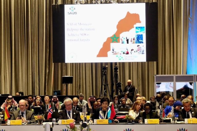 علم المغرب الكامل في جنوب إفريقيا