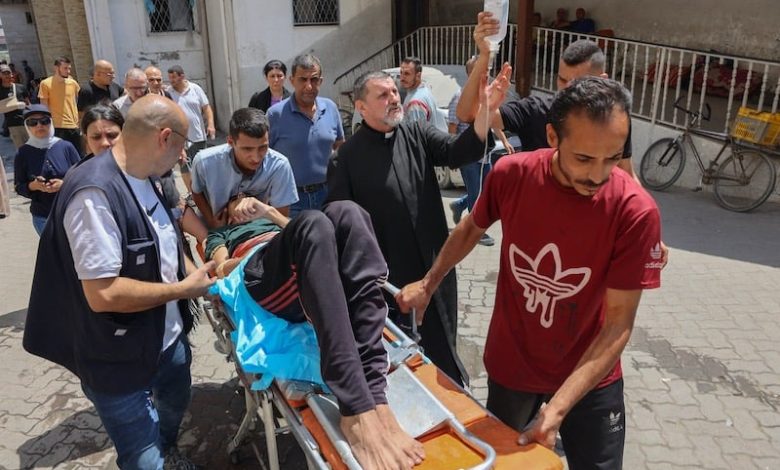إصابات في قصف كنيسة بقطاع غزة