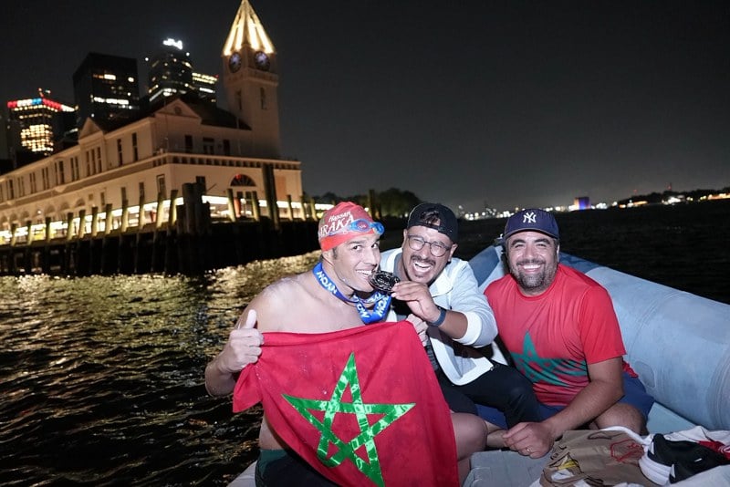 بركة .. أول مغربي يسبح حول مانهاتن