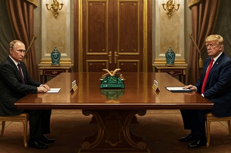 ترامب وبوتين وجهاً لوجه في قمة ألاسكا .. ستة سيناريوهات على الطاولة ترامب وبوتين وجهاً لوجه في قمة ألاسكا .. ستة سيناريوهات على الطاولة