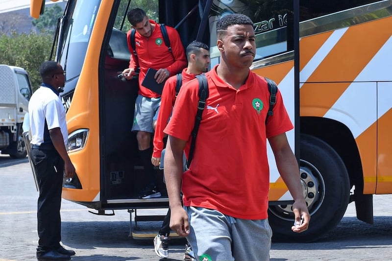 بعثة المنتخب المغربي تصل إلى زامبيا