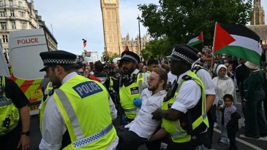 لندن توقف 890 مؤيدا لفلسطين