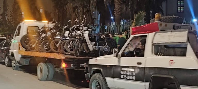 وجدة: سكان حي القدس يشتكون من ضوضاء الدراجات، وحملة أمنية تحجز عشرات منها