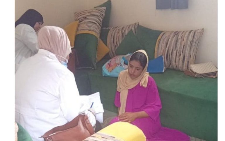 وحدة طبية متنقلة تزور حالة مرضية بأكادير شاركت في وقفة احتجاجية