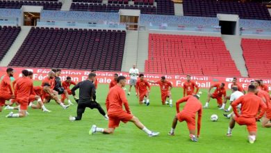 "الأسود" يتدربون في "مولاي عبد الله"