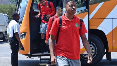 بعثة المنتخب المغربي تصل إلى زامبيا