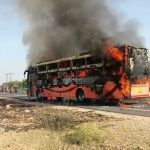 مصرع 20 شخصًا في حريق حافلة بالهند