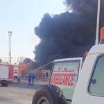 انفجار وحريق ضخم في مستودعات نفط بالبصرة يسفر عن ضحايا