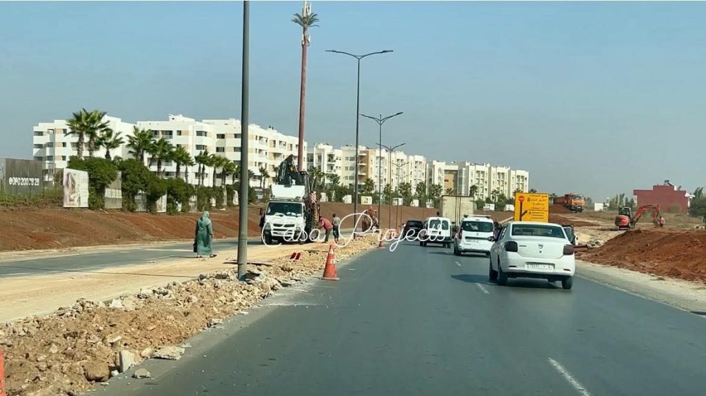 تطورات مشروع أشغال تهيئة طريق “لاروكاد” في الدار البيضاء