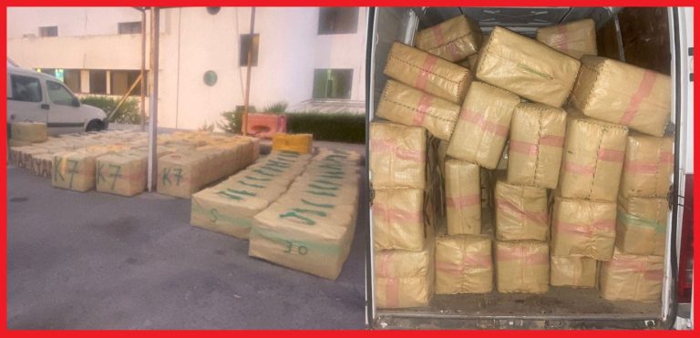 إحباط محاولة تهريب 4 أطنان من "الشيرا" في آسفي
