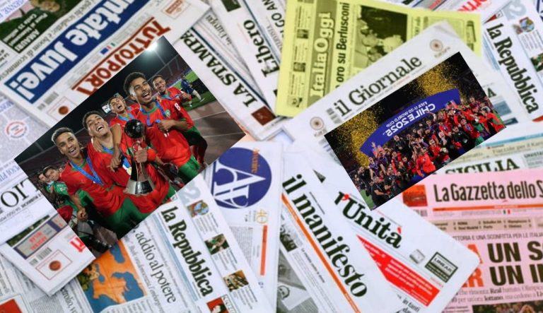 الصحافة الإيطالية تحتفي بإنجاز المغرب التاريخي في مونديال الشباب