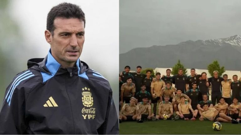 سكالوني يواسي شبان الأرجنتين بعد الخسارة أمام المغرب في نهائي المونديال