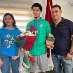 تكريم إلياس بومسعوي بعد تتويجه بكأس العالم للشباب في الناظور