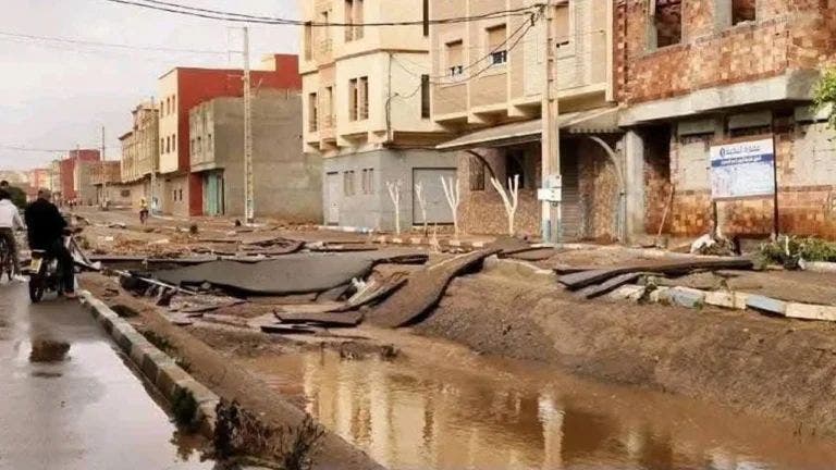 العصبة المغربية تحذر من خطر الفيضانات في أزغنغان وتطالب بتدخل عاجل