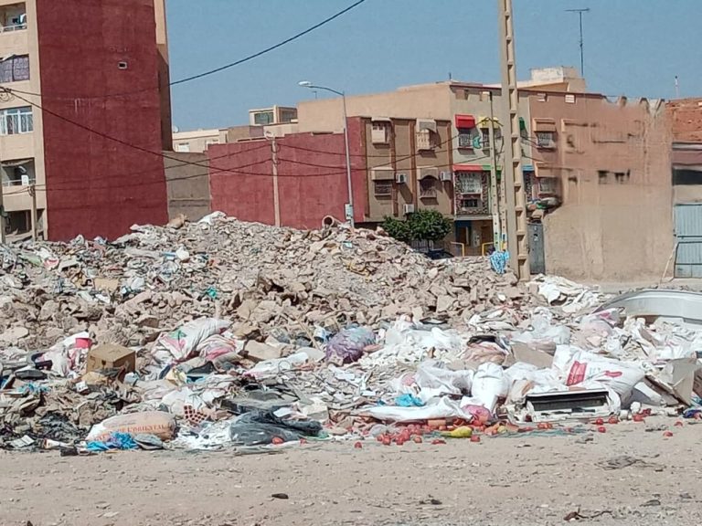 وجدة تحدد 3 مطارح جديدة لمخلفات البناء وتحذر المخالفين