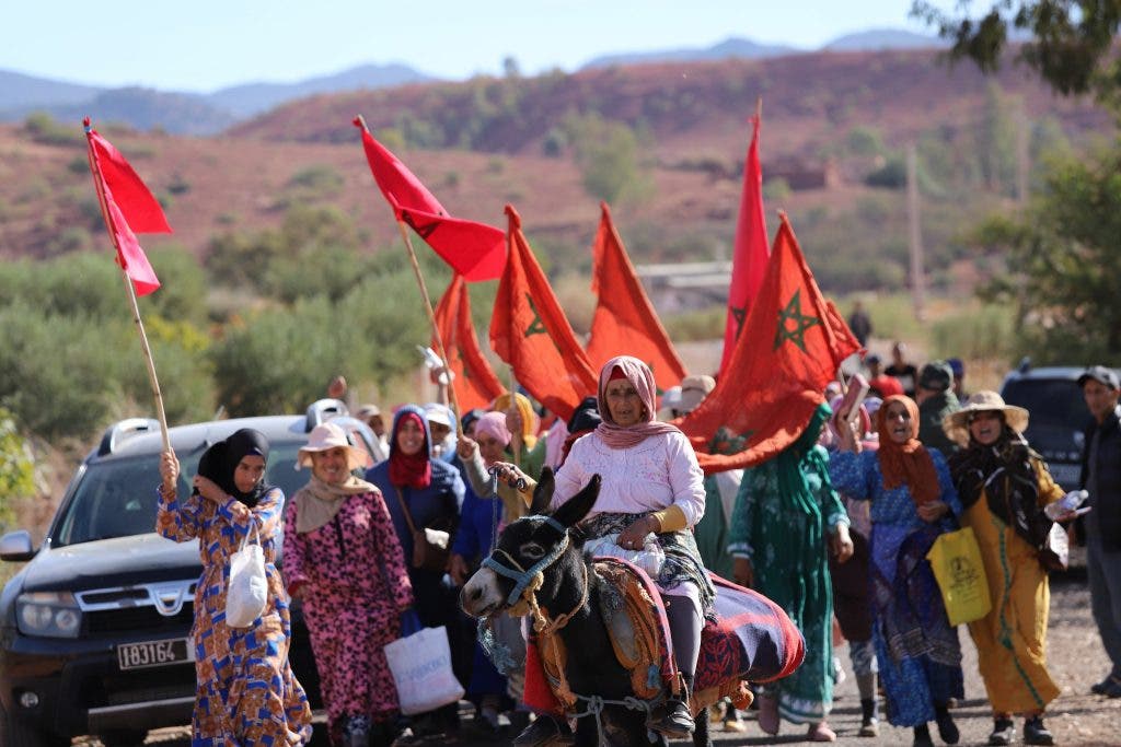 نساء تالحيانت بخنيفرة يحتجن ضد التهميش ويطالبن بالخدمات الأساسية